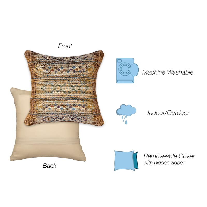Liora Manne Marina Tribal Stripe Indoor/Outdoor Pillow