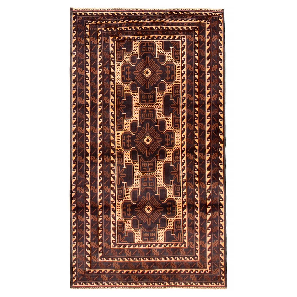 Teimani Brown Rug 3'10" x 6'11" - 3'10 x 6'11