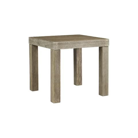 Silo Point Brown Square End Table - 22"W x 22"D x 20"H
