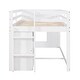 preview thumbnail 40 of 58, Vintage Clean Design Twin Size Loft Bed with Cabinet and Shelf,Versatility Galore and Solid Wood Construction