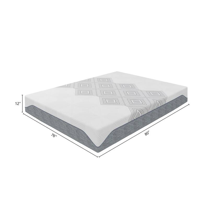 Dreamwave 12-inch Gel and Charcoal-Infused Memory Foam Hybrid Mattress
