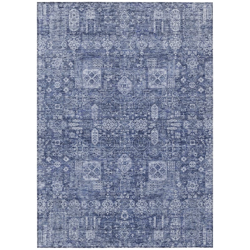 HomeRoots Oriental Transitional Rectangle Outdoor Rug