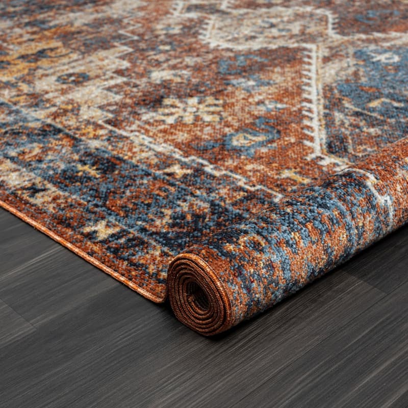 Distressed Area Rug - 8' x 10'