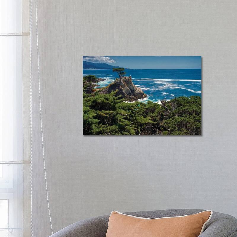 iCanvas "Lone Cypress, Pebble Beach, Ca" by Zoe Schumacher Canvas Print - 18x26x1.5