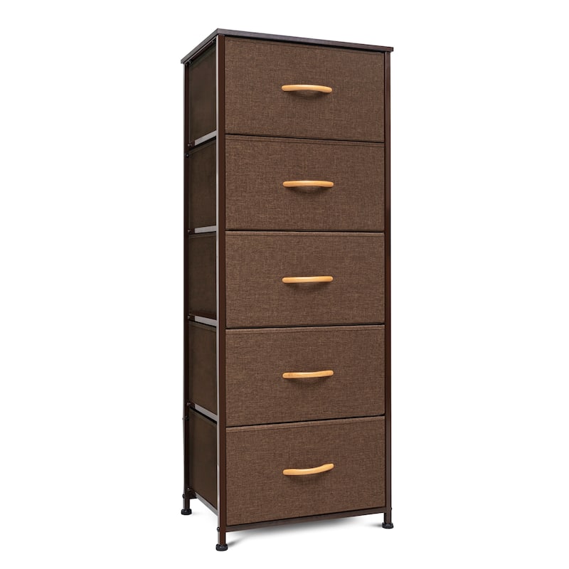 VredHom 5 Drawers Vertical Dresser Storage Tower