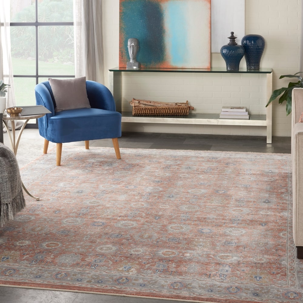 Nourison Starry Nights Contemporary Persian Floral Medallion Area Rug