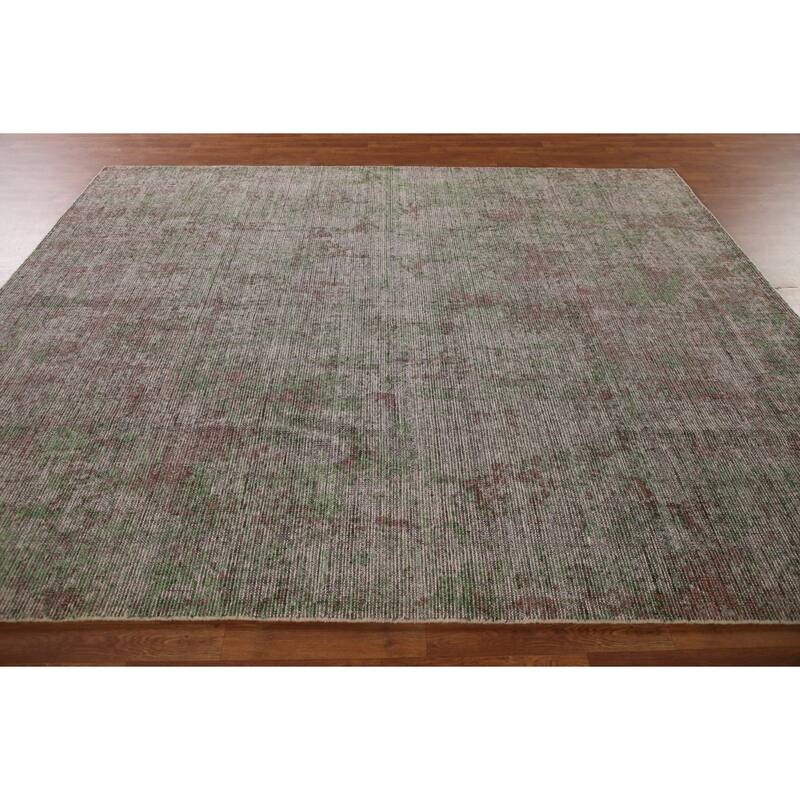 All-Over Abstract Modern Area Rug Hand-Knotted Wool Carpet - 8'2"x 9'10"