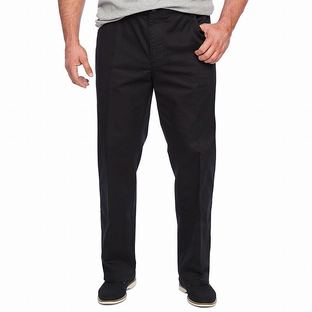 Shop Van Heusen Mens Black Size 48x29 Slim Fit Flex 5 Pocket Pants Stretch Free Shipping On Orders Over 45 Overstock 30645673