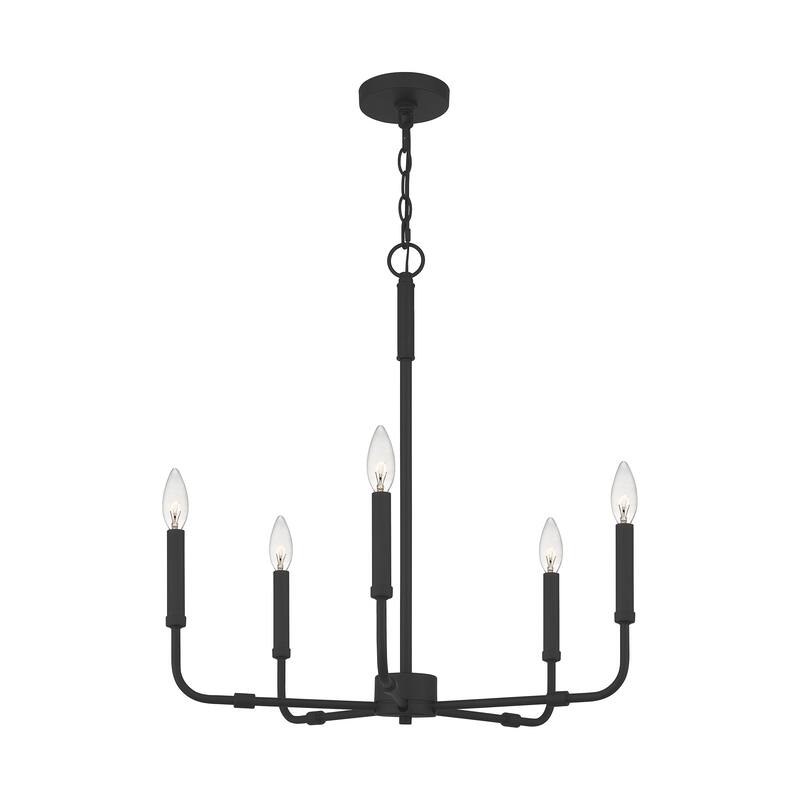 Quoizel Abner Steel 5-light Chandelier
