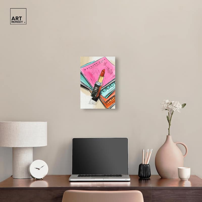 Fashion Sketches Canvas by Art Remedy, Gallery Wrapped