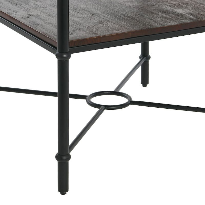 End Table with Storage Shelf