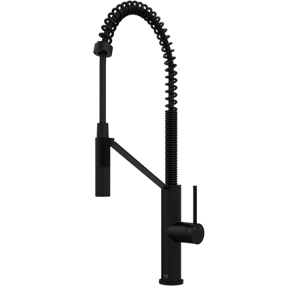 VIGO Livingston 24" H Single Handle Pull-Down Sprayer Kitchen Faucet
