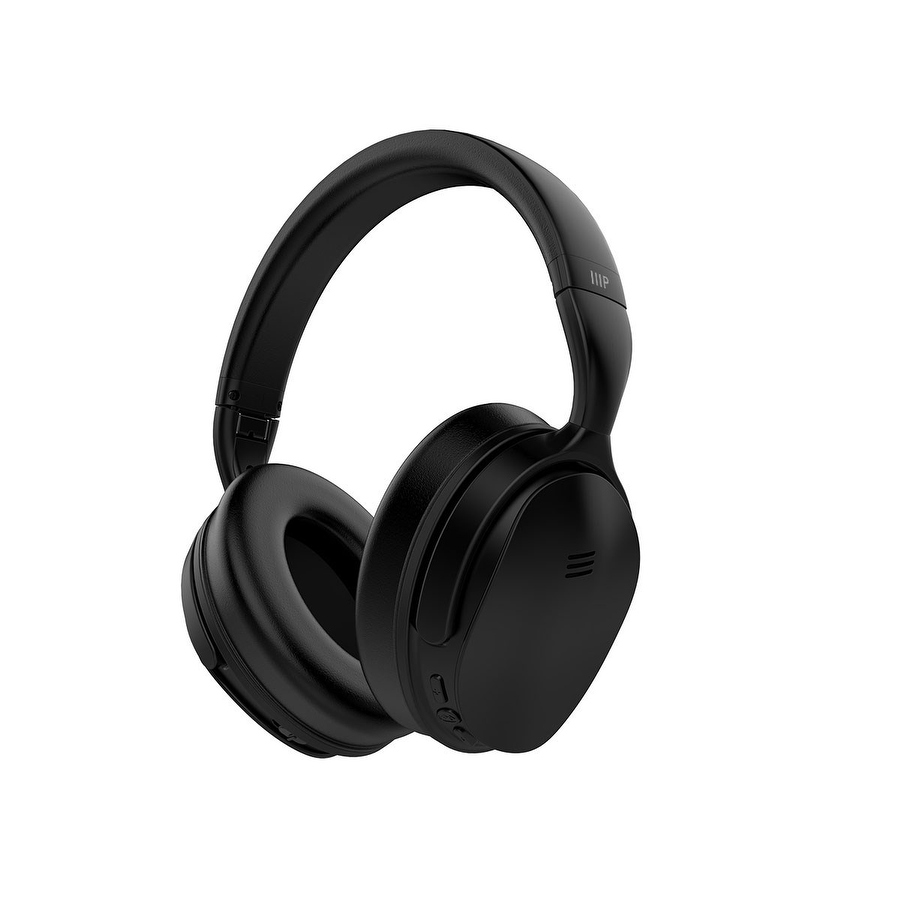 headphones wireless monoprice bt ear noise extended anc cancelling bluetooth active playtime under headphone walmart