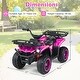 preview thumbnail 13 of 18, Gymax Electric ATV for Kids 24V 4-Wheeler Ride on Toy w/ Slow Start