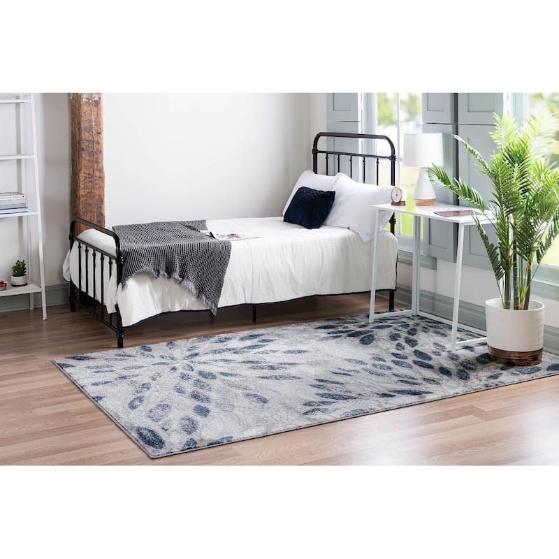 Contemporary Synnove Collection Area Rug - 6'x6' Octagon - Gray