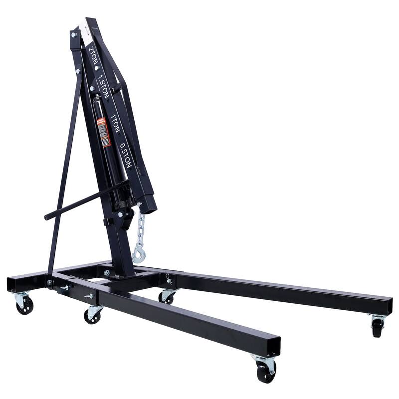 2 Ton Folding Engine Hoist Lift with 6 Caster Wheels