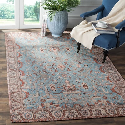 SAFAVIEH Classic Vintage Boho Loeke Distressed Oriental Cotton Rug