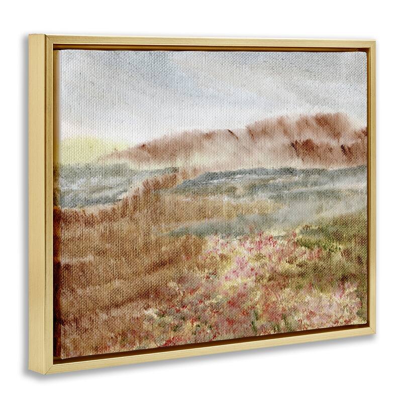 Stupell Vast Earthy Desert View Framed Floater Canvas Wall Art Design By Nikita Jariwala
