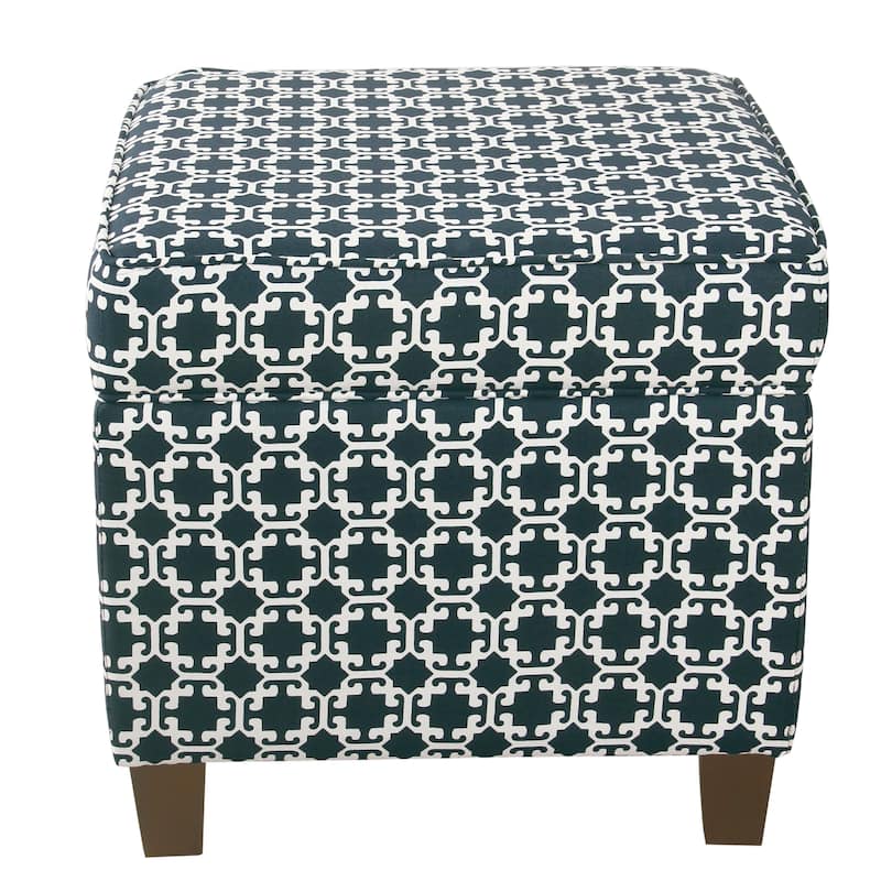 Carson Carrington Hnifsdalur Square Storage Ottoman Wood Legs