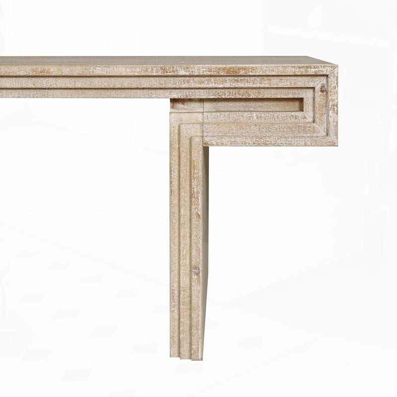 Double-Tier Structure with Rustic Finish Coffee Table