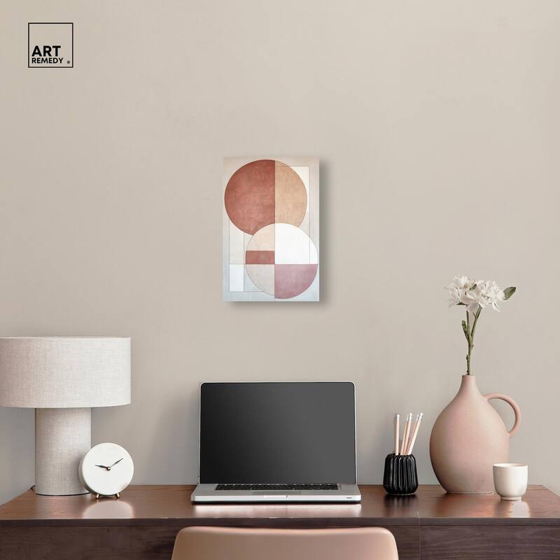 Modernist Circles I Canvas by Art Remedy, Gallery Wrapped