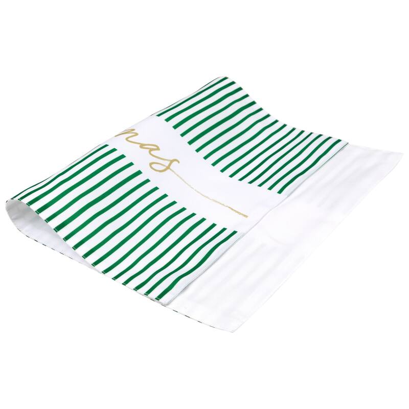 Striped Merry Christmas Rectangular Placemats - 18" - Set of 4