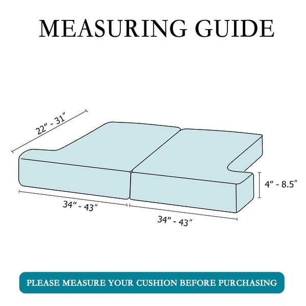 Stretch T Cushion Chair Sofa Slipcover T Cushion Slipcover Seat Cover