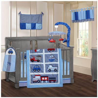 BabyFad Transport 9 piece Crib Bedding Set