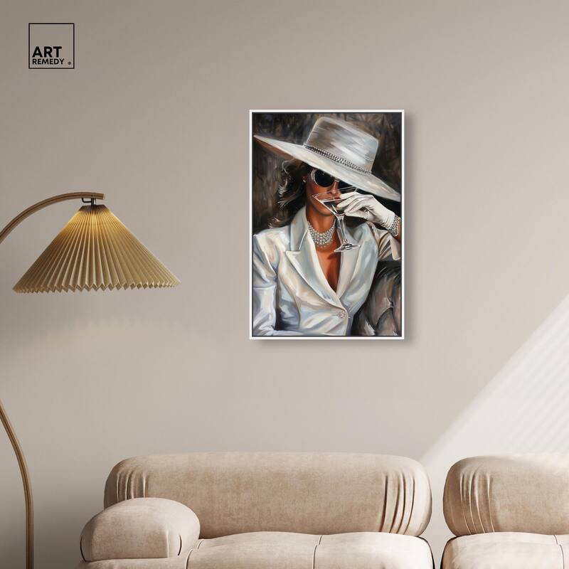 Time for a Martini Canvas by Art Remedy