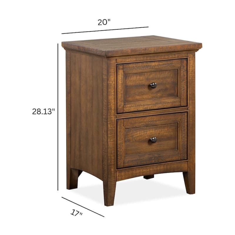 Magnussen Home Bay Creek Toasted Nutmeg Small Drawer Nightstand