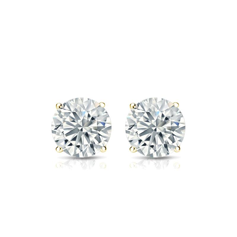 Auriya 1/4ct to 1ct TW Round Diamond Stud Earrings 14k Yellow Gold (H-I, VS1-VS2)