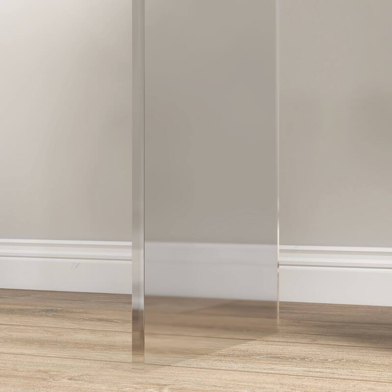 21" Long Rectangle All Acrylic 15mm Thick Waterfall Coffee Table - Clear