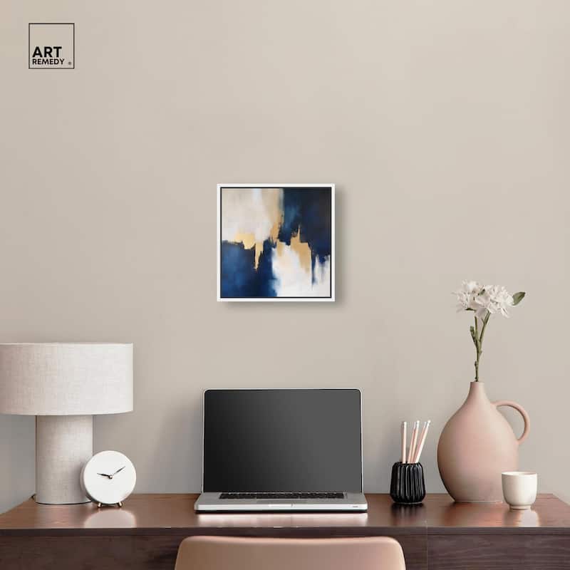 Indigo Aurelian Canvas by Art Remedy