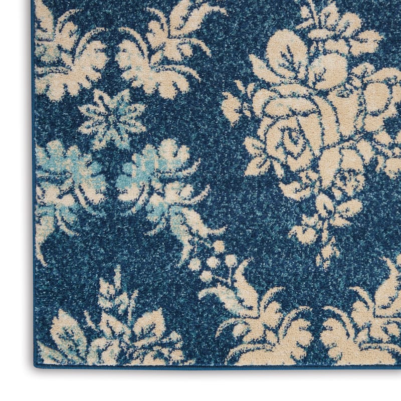 Nourison Tranquil French Country Floral Damask Area Rug
