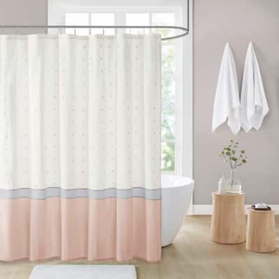 Jojo Cotton Jacquard Shower Curtain by Urban Habitat