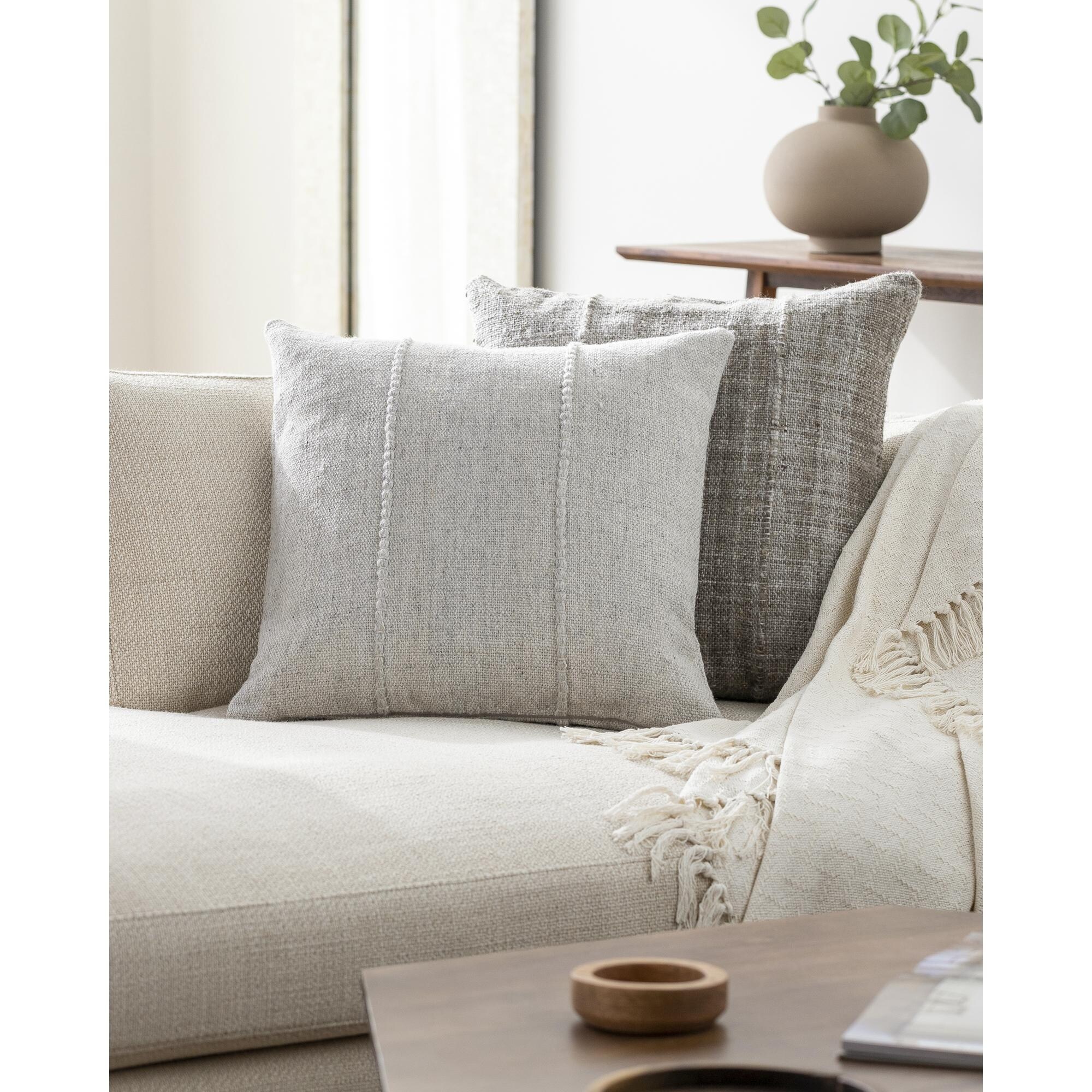 Solid color outdoor store pillows