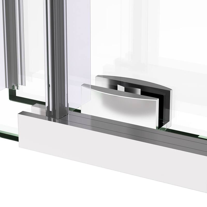 ELEGANT Frameless Sliding Shower Door 60" W x 76" H in Chrome