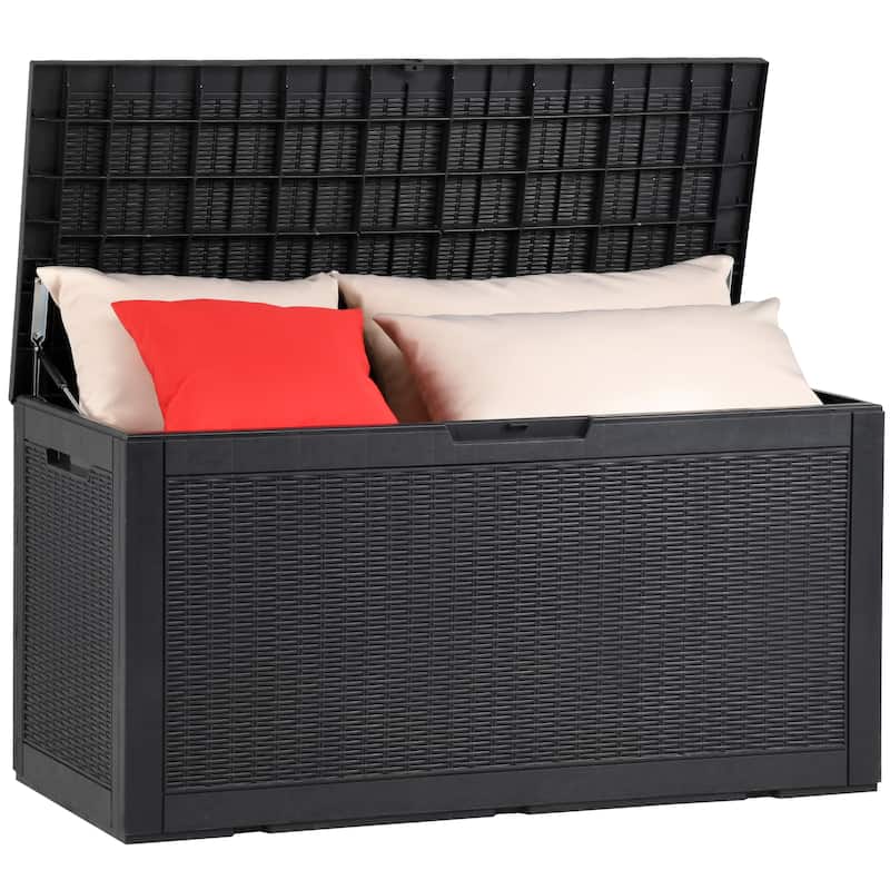 100 Gallon Outdoor Storage Waterproof Deck Box - N/A