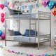 preview thumbnail 1 of 12, 2 In 1 Modern Twin Over Twin Bunk Bed With Steel Construction,Separate into 2 Twin Beds Silver