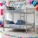 preview thumbnail 37 of 46, 2 In 1 Twin Over Twin Metal Bunk Bed Can Separate into 2 Twin Beds