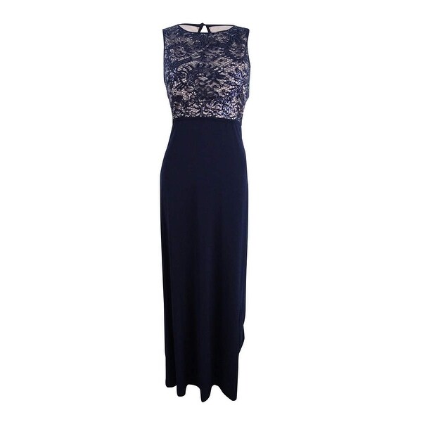 open back lace gown