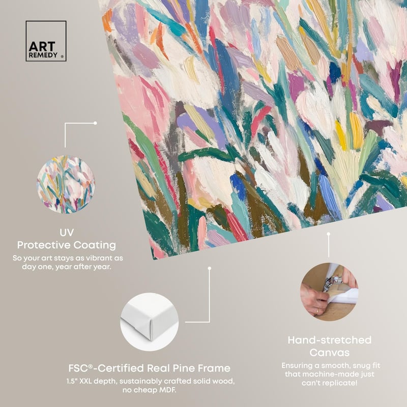 Morning Mist Bloom II Canvas by Art Remedy, Gallery Wrapped