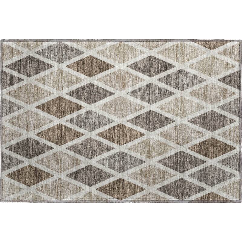 Premium Washable Super Soft Mosaic Diamonds Mayfield Rug
