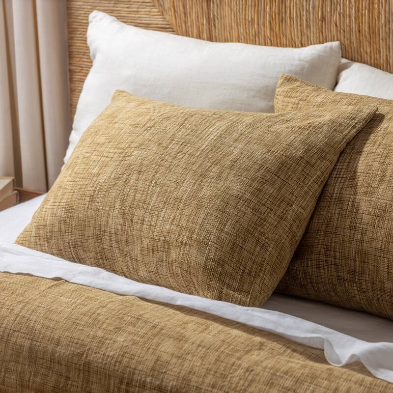 Dominic, Cotton, Ochre, Duvet Cover Set