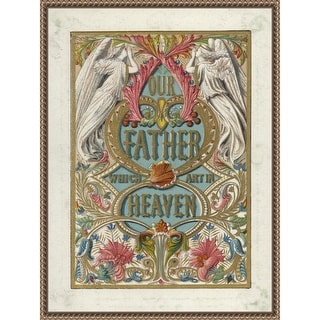 The Lords Prayer by English School Framed Canvas Wall Art Print - Bed ...