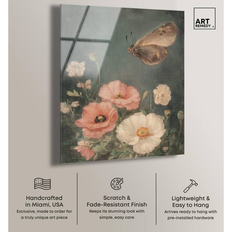 Shadowed Flutter II Acrylic by Art Remedy, Ready to Hang