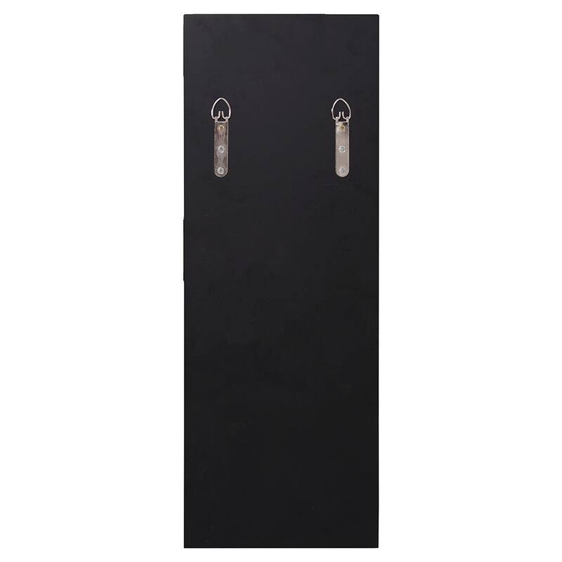 Allan Andrews Beveled Wall Accent Mirror with Candle Holder - 24" x 9"