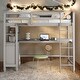 preview thumbnail 2 of 13, Twin Size Loft Bed With Drawers And Desk,Shelves for Home