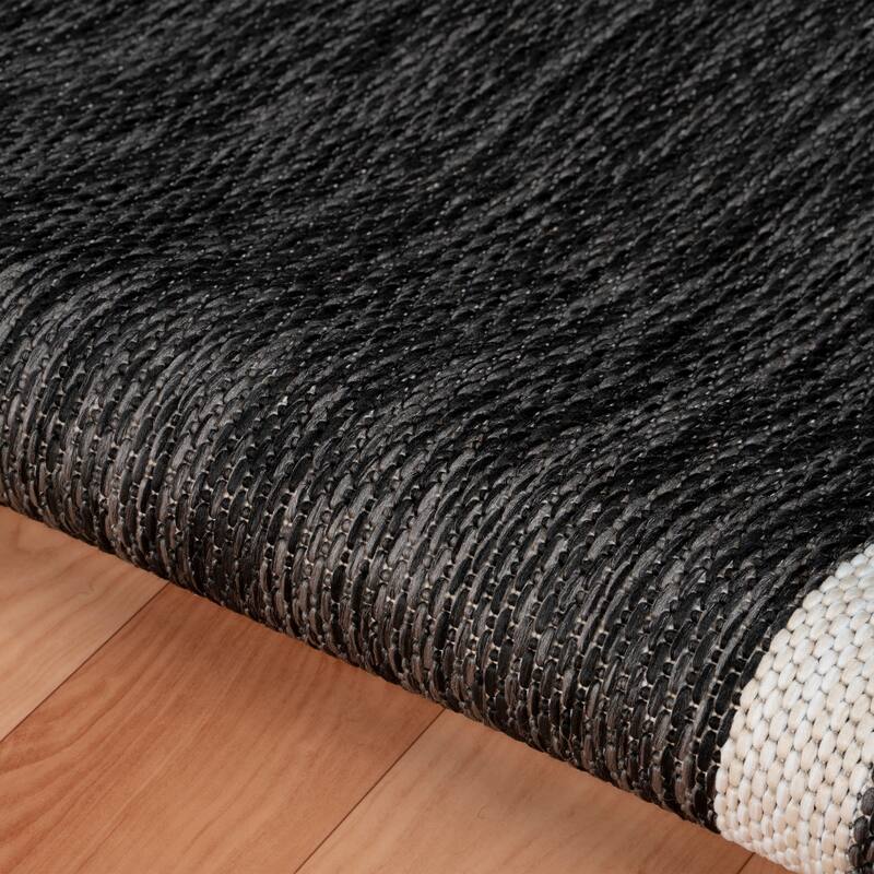 Kilim Geometric Striped Performance Indoor/Outdoor Area Rug by Sevita