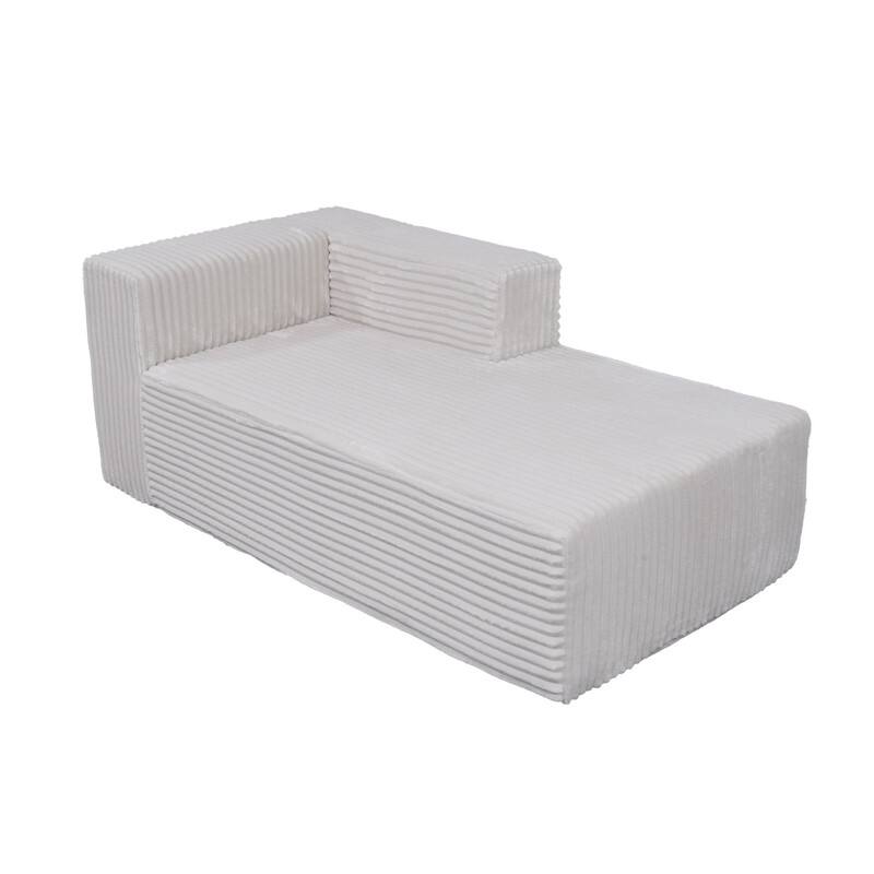 105-in L Casual Beige( Corduroy)-Left Chaise Sectional